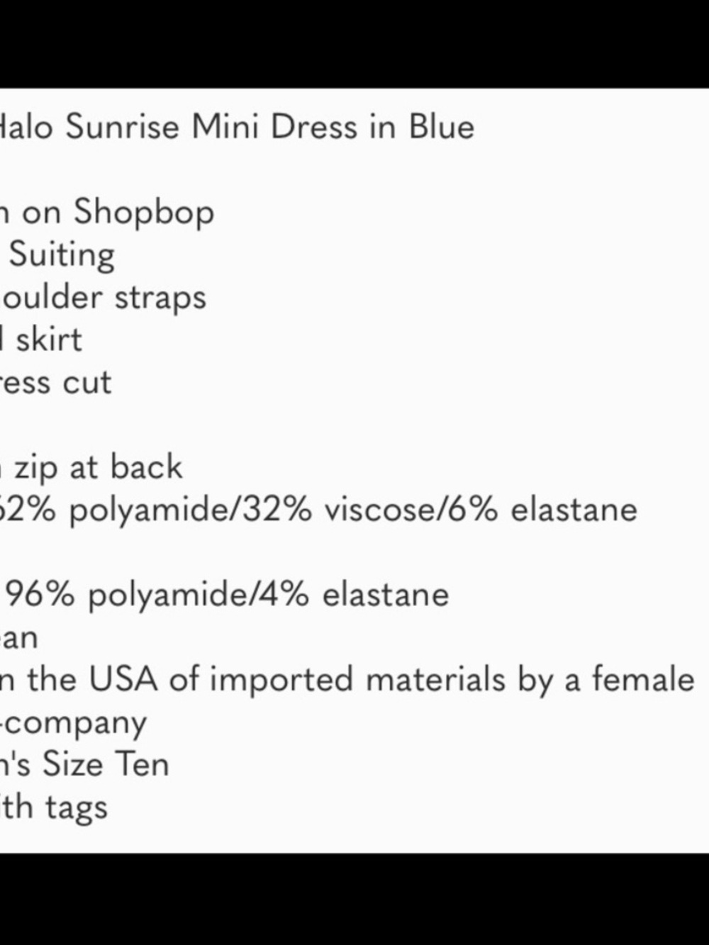 🤍New! Halo Royal Blue Spaghetti Strap Mini Dress - Picture 8 of 8